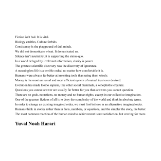 Yuval Noah Harari Quotes T-Shirt