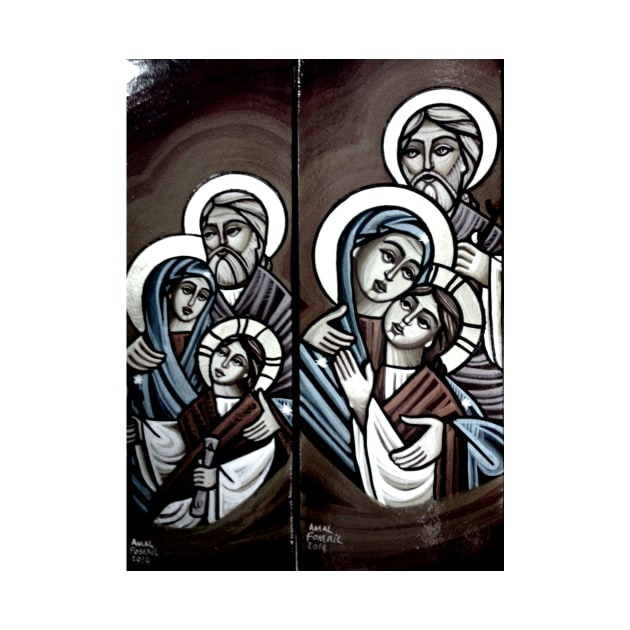 The Holy Family of Jesus - Alexandrian Iconographic Stories - By Amal Fomail Guirguis by jesusdramatizedcom