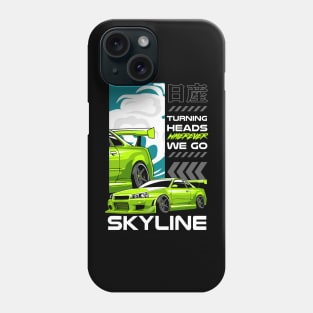 Green Nissan GTR Phone Case