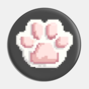 Pixel cat paw Pin