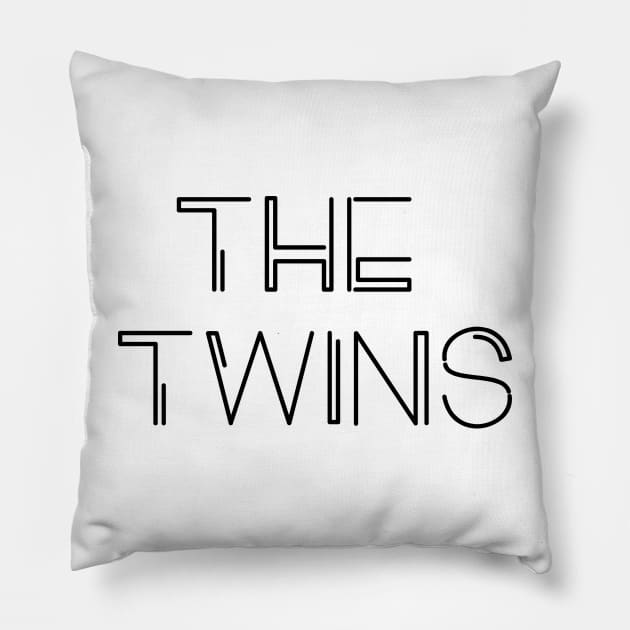 THE TWINS SHIRT Pillow by HAIFAHARIS