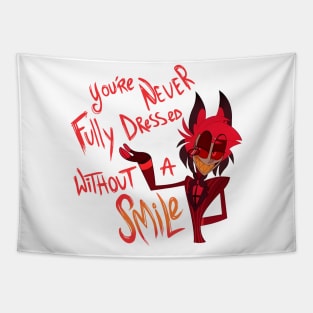 Smile New Red Vintage Tapestry