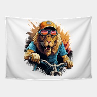 bmx lion Tapestry