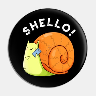 Shello Funny Snail Telephone Pun Pin