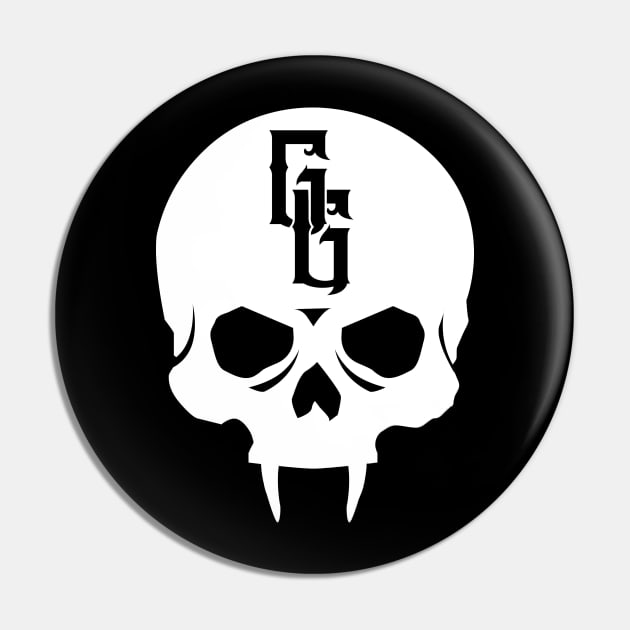Gehenna Gaming Skull (White) Pin by highcouncil@gehennagaming.com