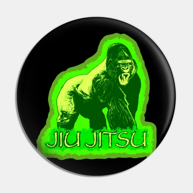 Gorilla Jiu Jitsu Pin by undersideland