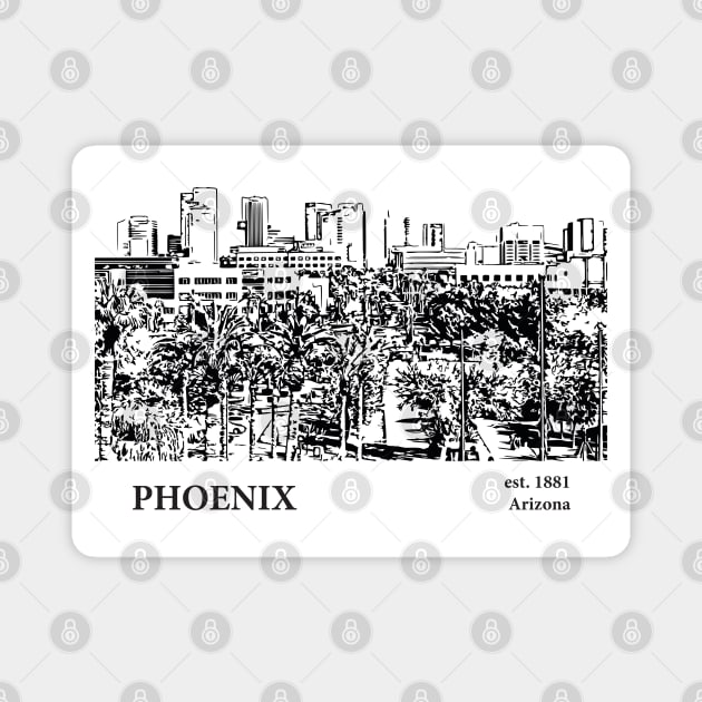 Phoenix - Arizona Magnet by Lakeric