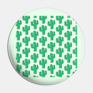 Cactus Pattern Green Pin