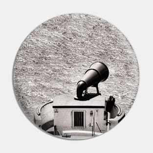 A birdwatcher watches the clifftop birds from the walkway - Mull of Galloway Foghorn - Scotland Pin