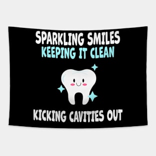 Smiles Keeping It Clean Kicking Cavities Out Tapestry