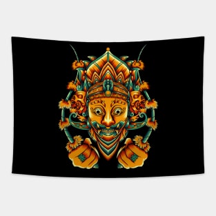 Sewandana Indonesian Culture Mask Tapestry