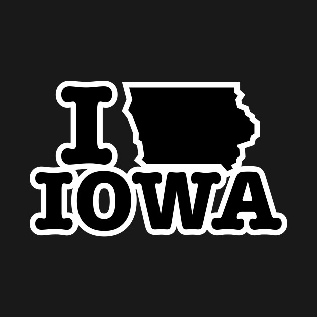 Disover I Love Iowa - Iowa - T-Shirt