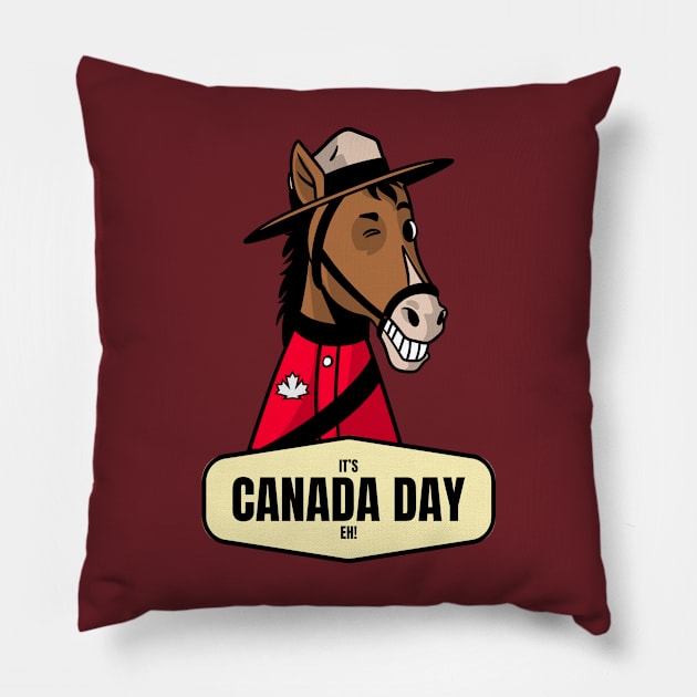 Canada Day Canadian Pride I Love Canada Pillow by Tip Top Tee's