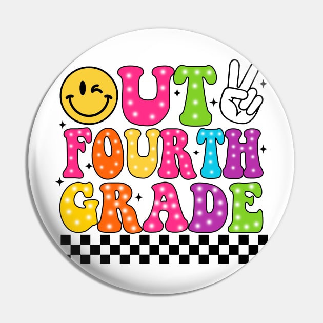 Peace Out School, Graduation Fourth Grade, Last Day of School, End of School Pin by CrosbyD