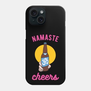 Namaste Cheers Beer Yoga Om Phone Case