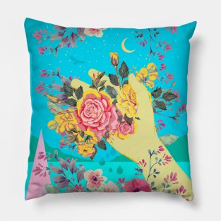 HAND OF FLOWERS Pillow