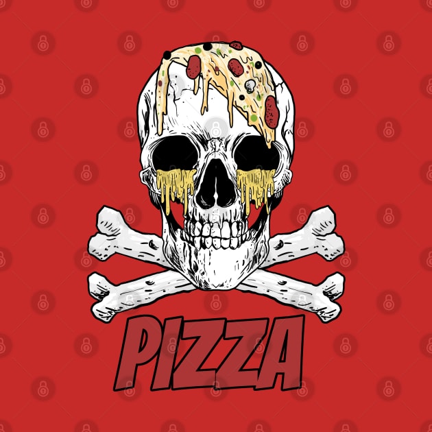 Skull and Bones Pizza by Turnersartandcrafts