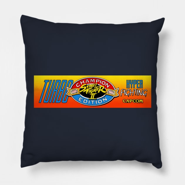 Street Fighter Arcade Marquee Pillow by tsengaus