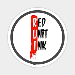 Red Unit Ink Magnet