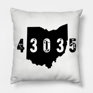 43035 Zip Code Lewis Center Columbus Ohio Pillow