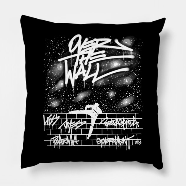 Over The Wall Pillow by MadLanguage