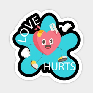 Love Hurts Heart Magnet