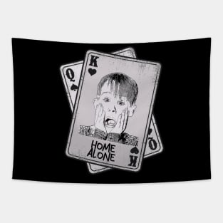 Retro HOME ALONE Card Style Tapestry