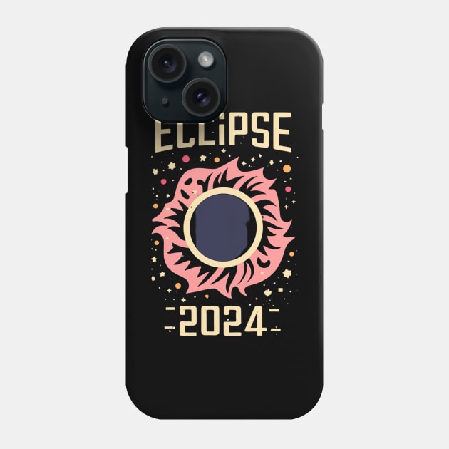 solar eclipse 2024 Phone Case by vaporgraphic