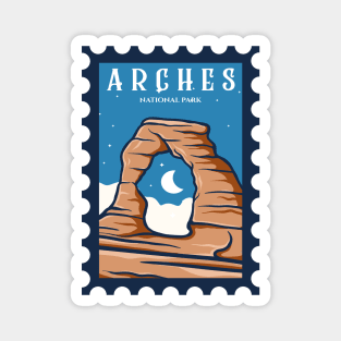 Arches National Park Stamp Magnet