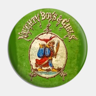 naughty boys and girls - vintage art Pin