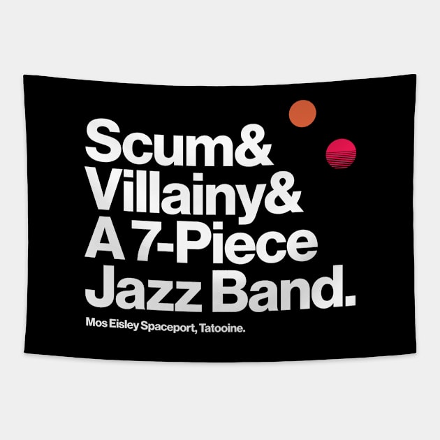 Scum and Villainy and Jazz Tapestry by thedesigngarden