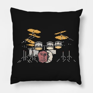 Pixel Face Drum Set Pillow