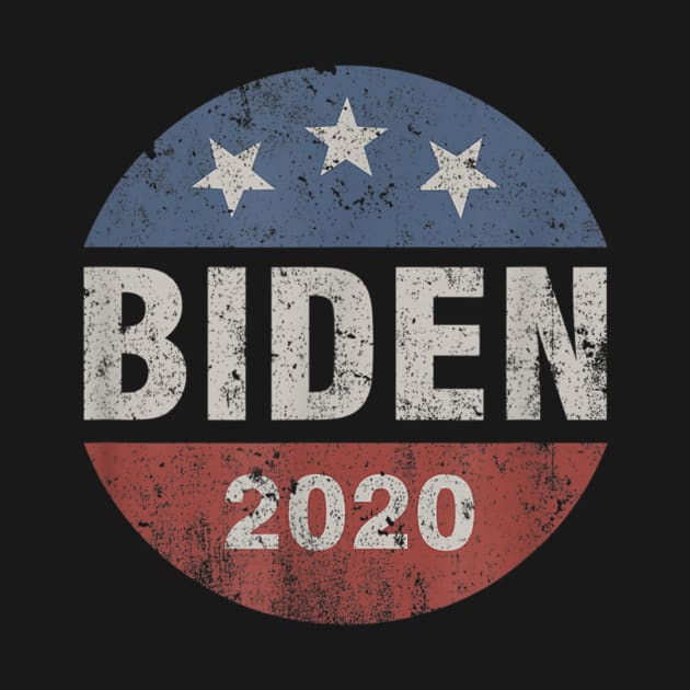 Biden 2020 Vintage Button Joe Biden T shirt by Tisine