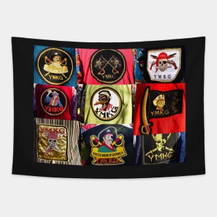 Gasparilla pirate patches Tapestry