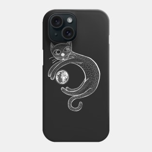 The Universe is a Cat (White) Phone Case