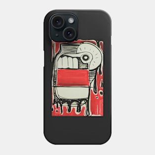 Abstract red and black illustration Phone Case