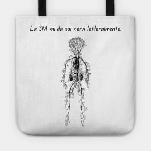 La SM mi da sui nervi letteralmente. Tote