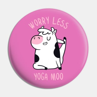 Worry Less Yoga Moo Pin