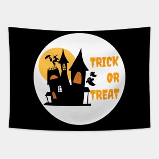 Halloween Spooky House Tapestry