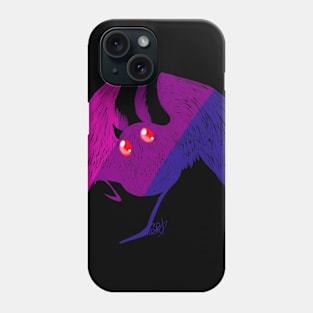 Bisexual Pride Mothman Phone Case