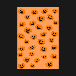 Jack-o-lantern Pumpkin Pattern T-Shirt