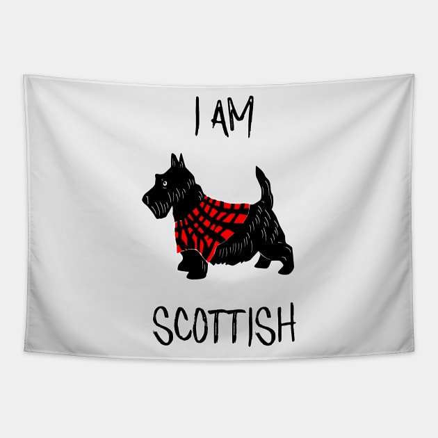 Scottish Terrier Black Tapestry by SandraKC