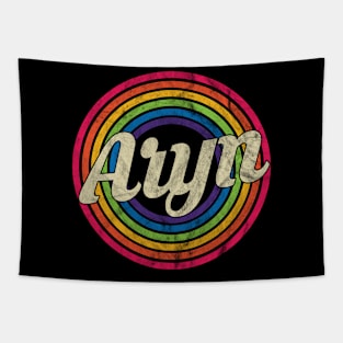 Aryn - Retro Rainbow Faded-Style Tapestry