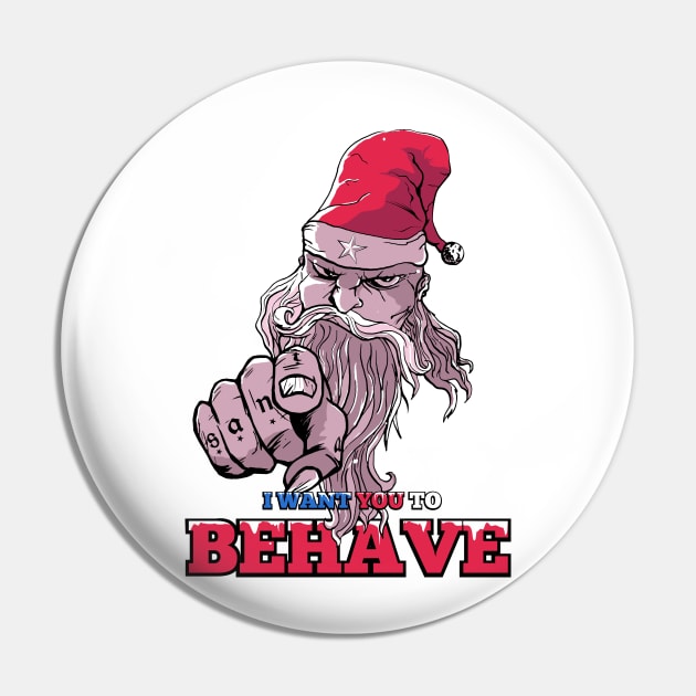 Uncle Santa Pin by martinskowsky