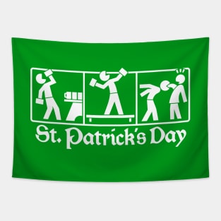 St. Patrick's Day 2 (white) Tapestry