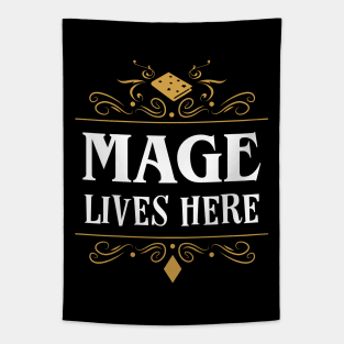 A Mage Lives Here Classes Series Tapestry