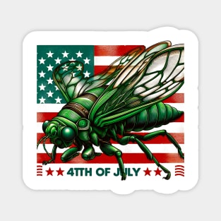 4th july Entomology Cicada Fest 2024 Broods XIX XIII Cicada Lover Magnet