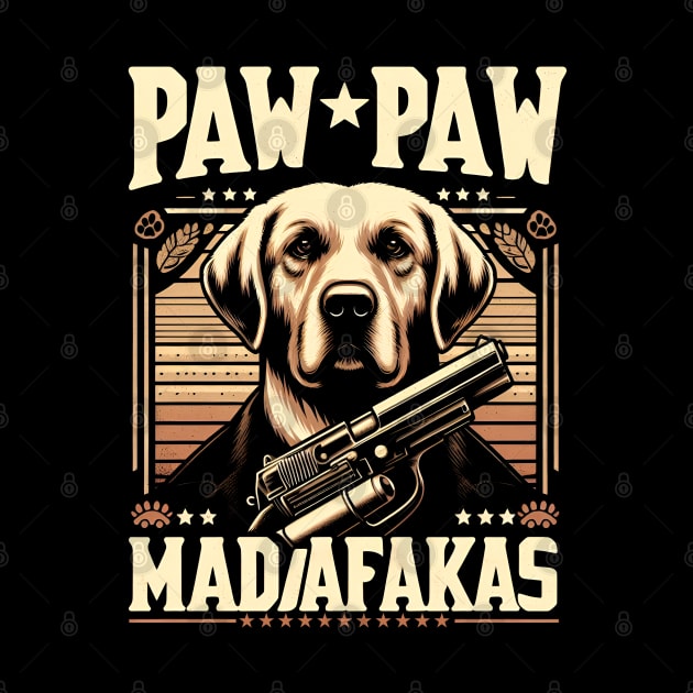 Pew Pew Madafakas Labrador Retriever Crazy Vintage Funny Dog Owners by T-shirt US