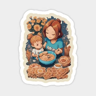 Mothers love with a Ramen Magnet