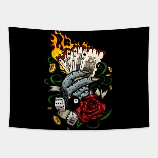 Hand Of Cards Tapestry